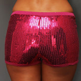 Sequin Shorts - Hot Pink
